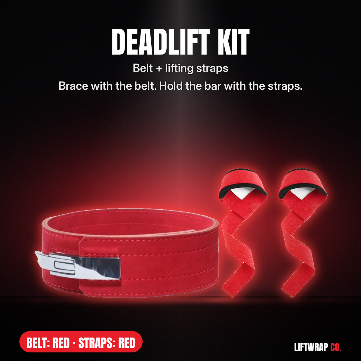 Deadlift Kit – Lever Belt + Lifting Straps