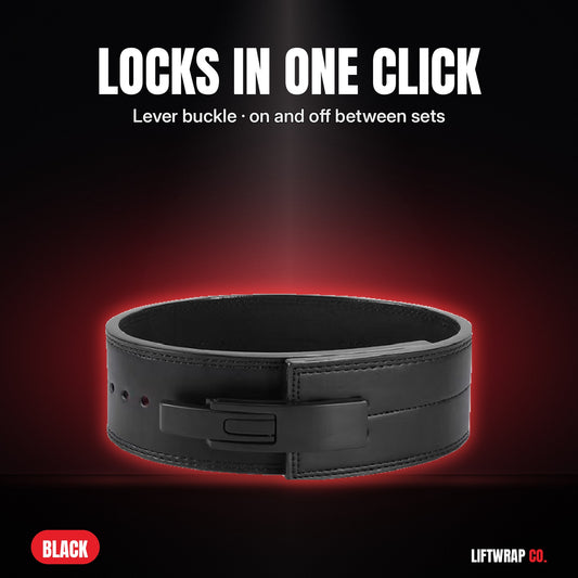 Lever Lifting Belt – Black by LiftWrap Co