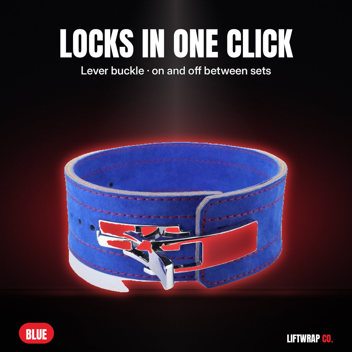Lever Lifting Belt – Blue by LiftWrap Co