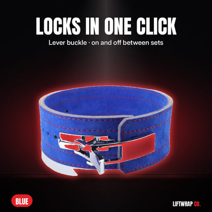 Lever Lifting Belt – Blue by LiftWrap Co