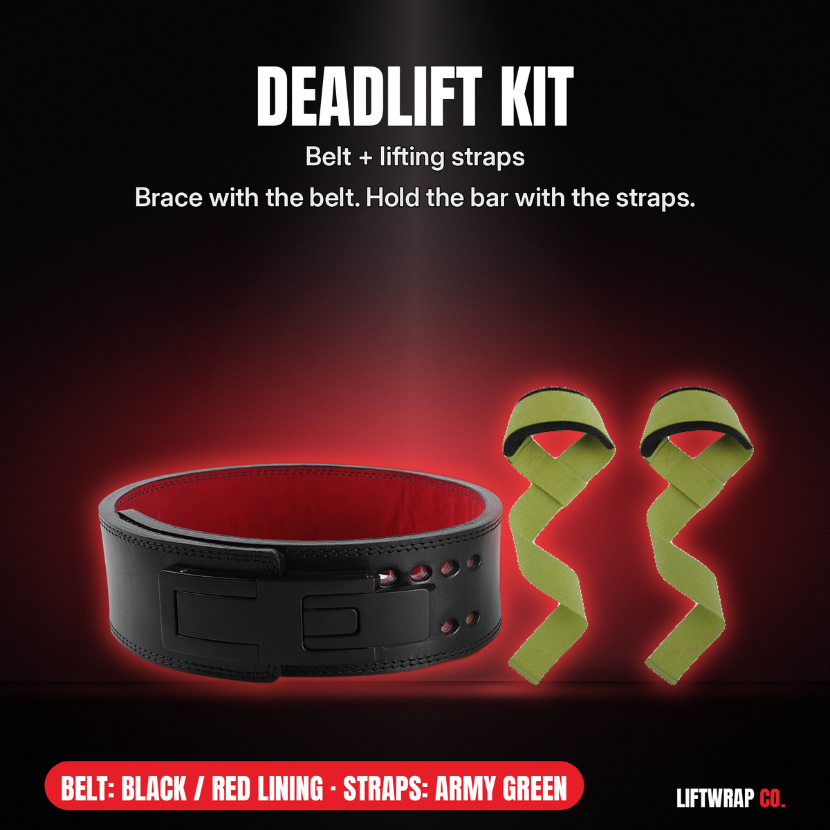 Deadlift Kit – Lever Belt + Lifting Straps