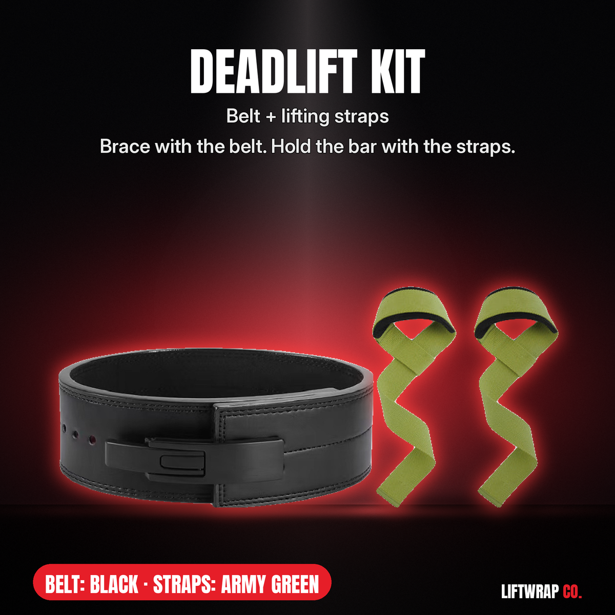 Deadlift Kit – Lever Belt + Lifting Straps