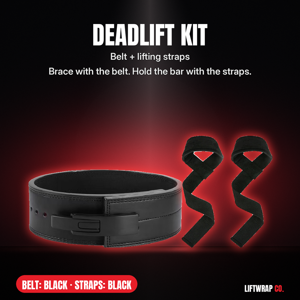 Deadlift Kit – Lever Belt + Lifting Straps