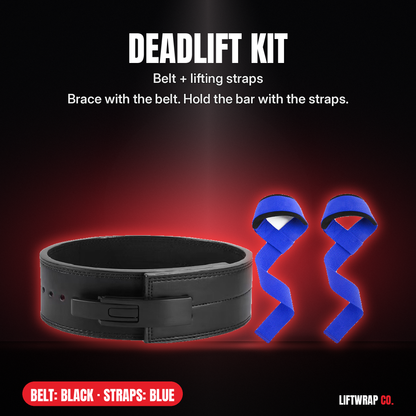 Deadlift Kit – Lever Belt + Lifting Straps