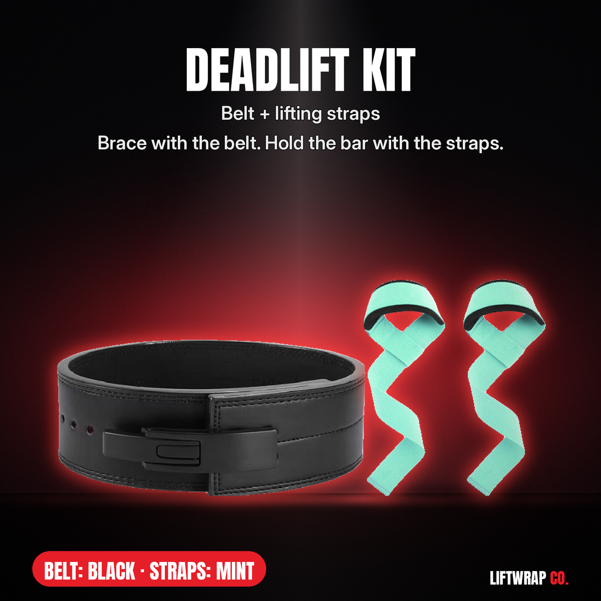 Deadlift Kit – Lever Belt + Lifting Straps