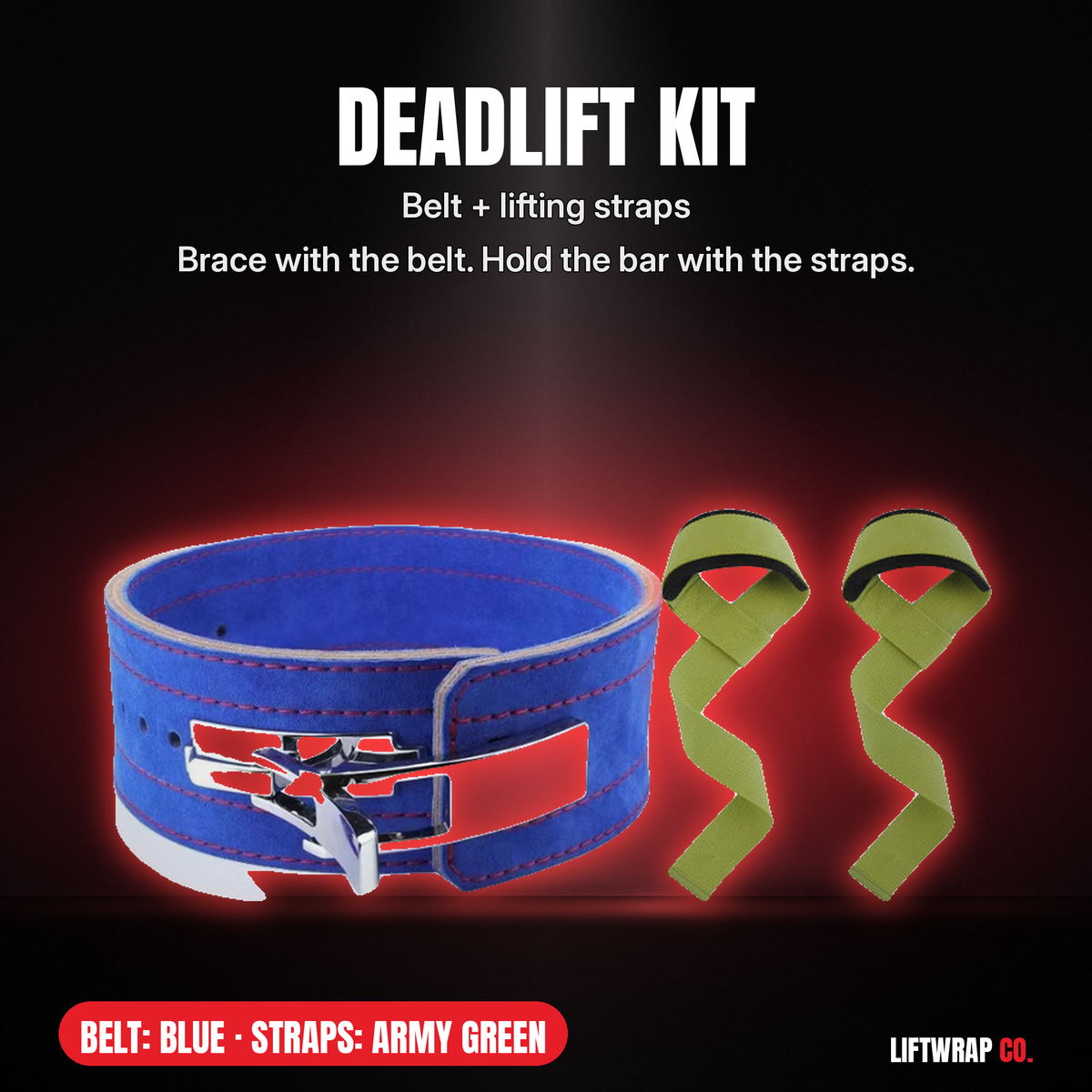 Deadlift Kit – Lever Belt + Lifting Straps
