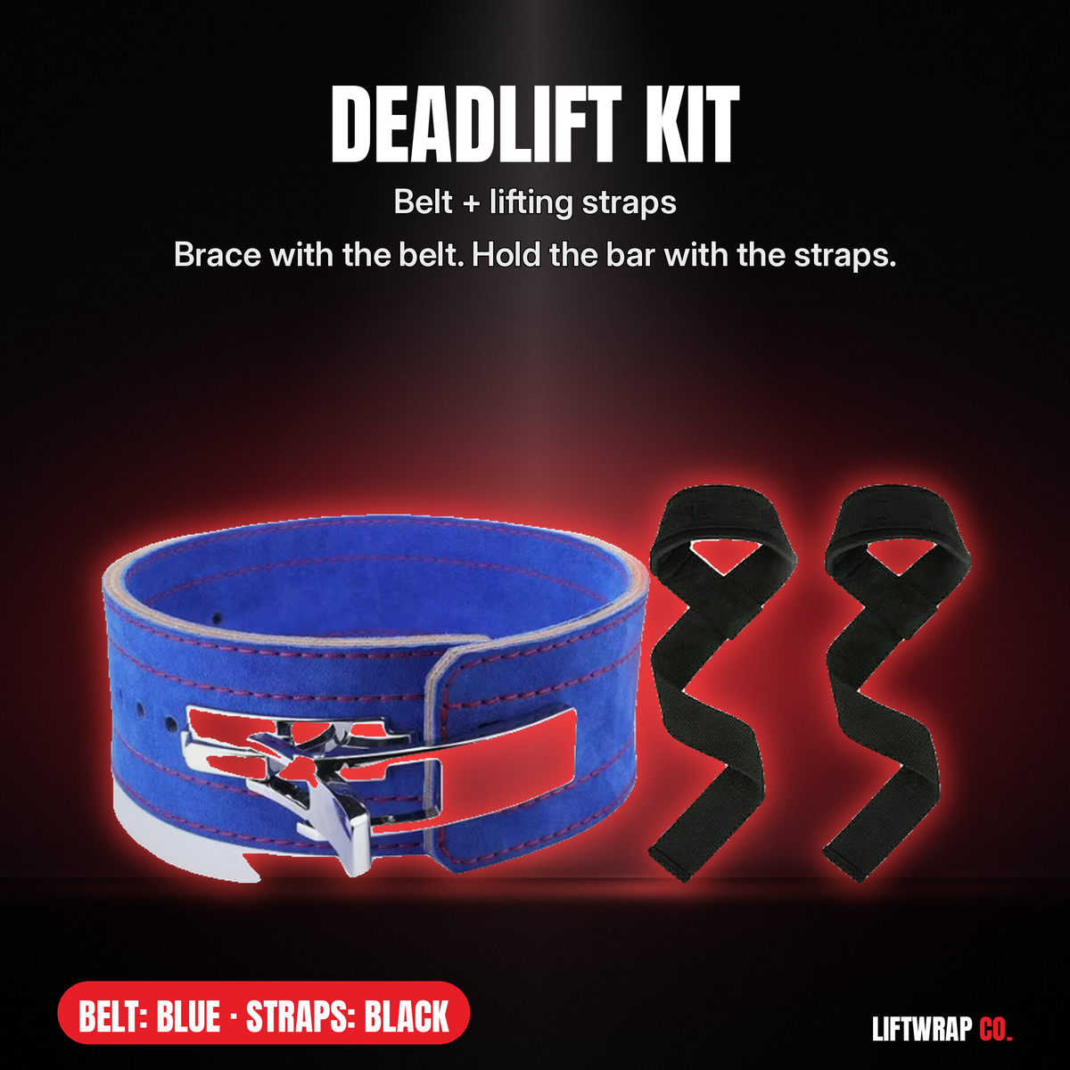 Deadlift Kit – Lever Belt + Lifting Straps