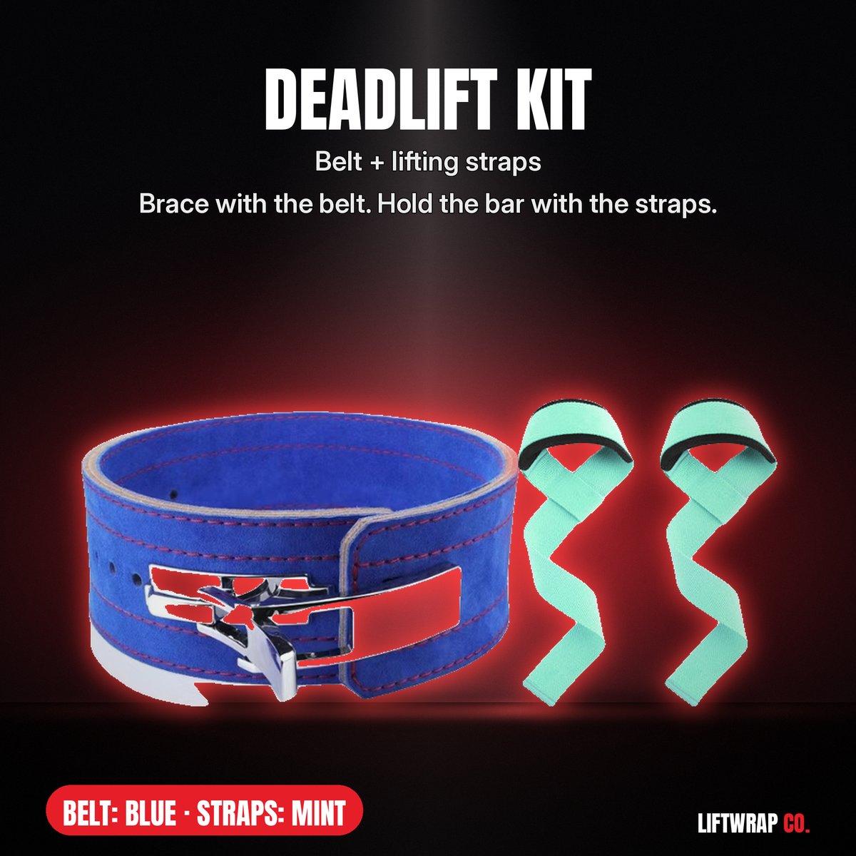 Deadlift Kit – Lever Belt + Lifting Straps