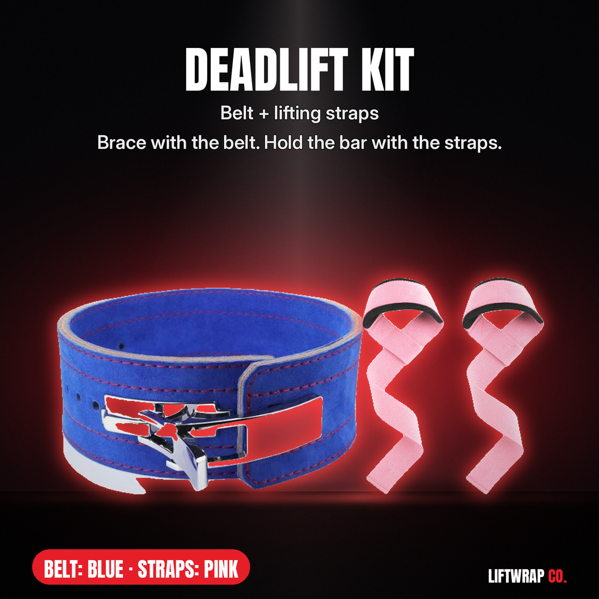 Deadlift Kit – Lever Belt + Lifting Straps
