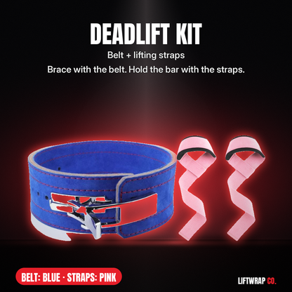 Deadlift Kit – Lever Belt + Lifting Straps