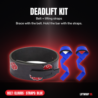 Deadlift Kit – Lever Belt + Lifting Straps