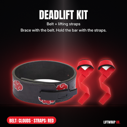 Deadlift Kit – Lever Belt + Lifting Straps