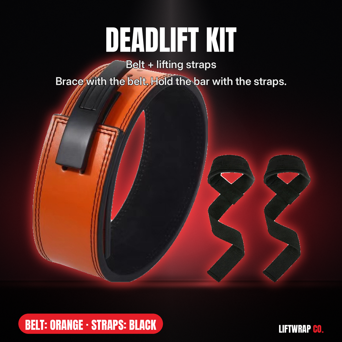 Deadlift Kit – Lever Belt + Lifting Straps