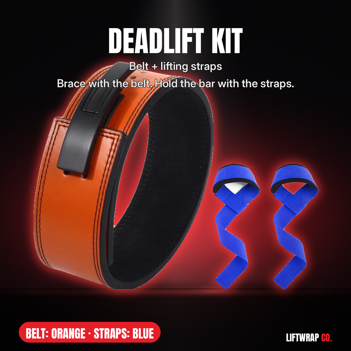 Deadlift Kit – Lever Belt + Lifting Straps