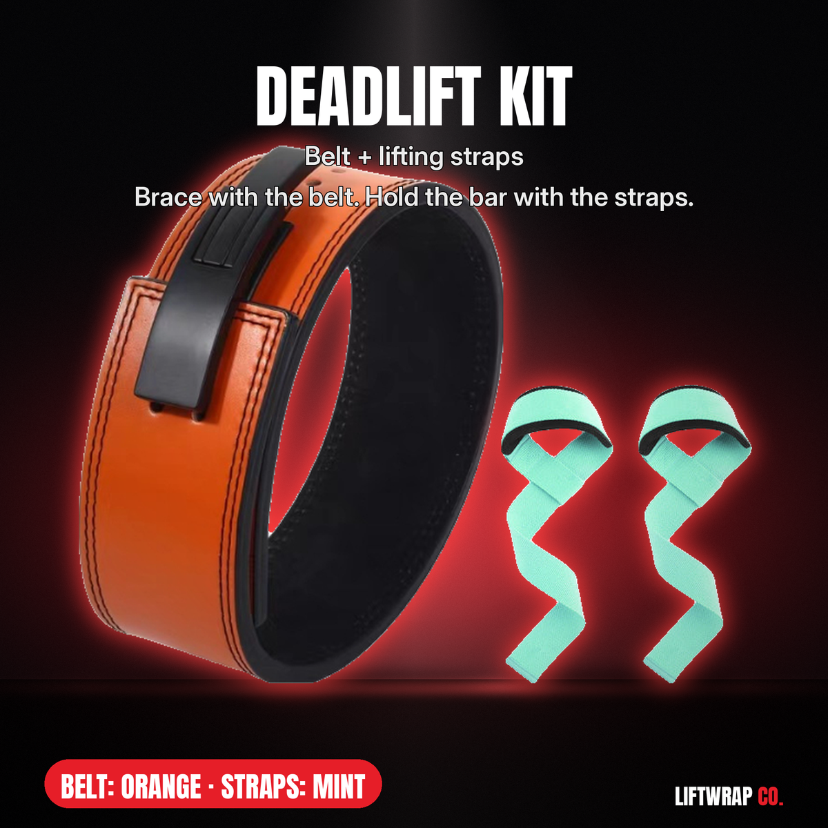 Deadlift Kit – Lever Belt + Lifting Straps