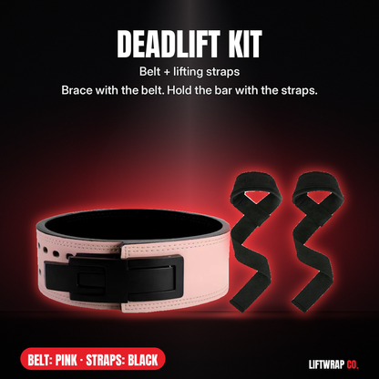 Deadlift Kit – Lever Belt + Lifting Straps