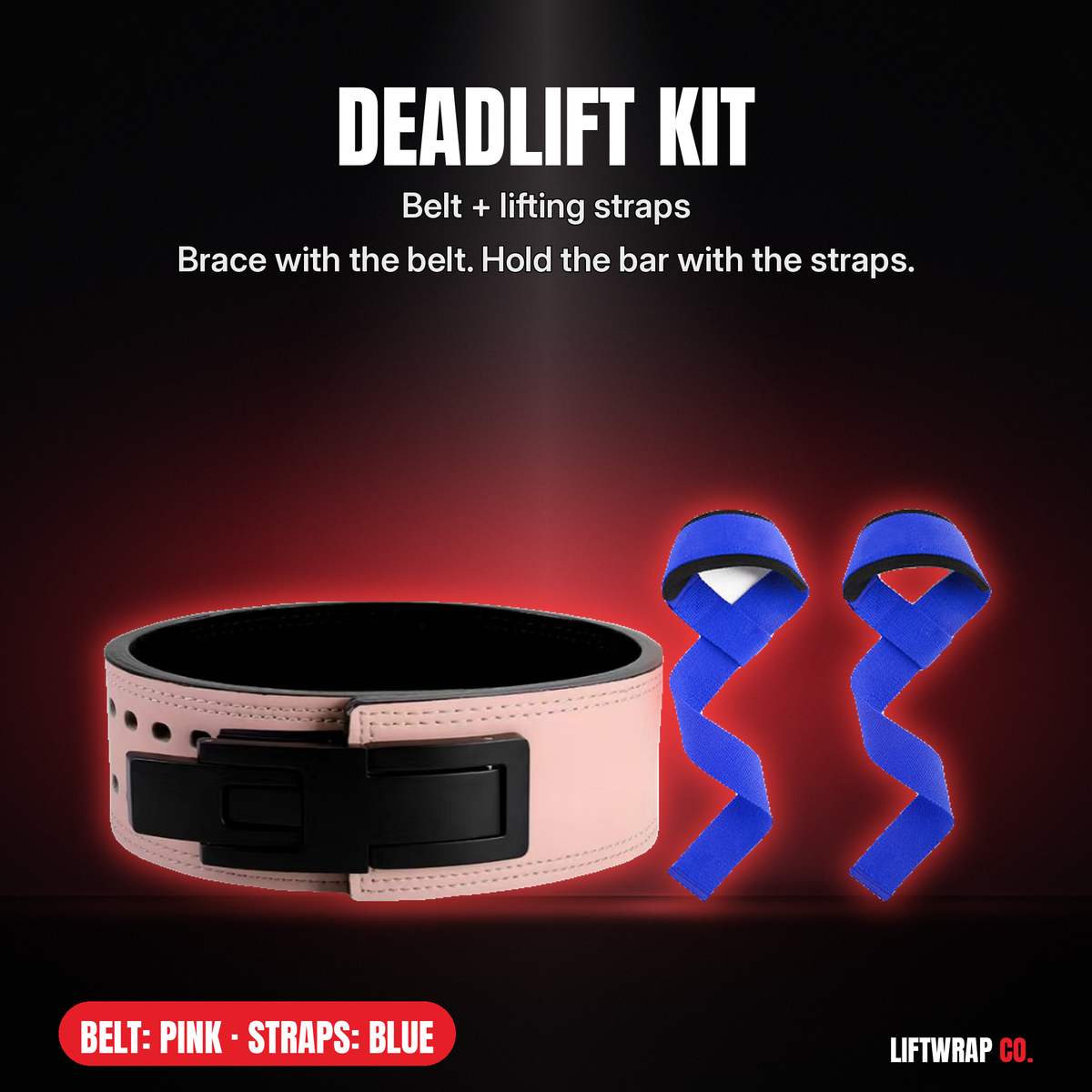 Deadlift Kit – Lever Belt + Lifting Straps