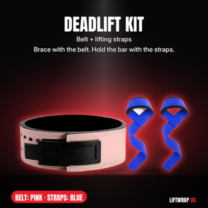 Deadlift Kit – Lever Belt + Lifting Straps