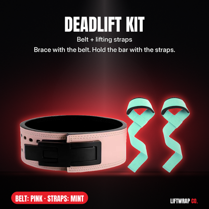 Deadlift Kit – Lever Belt + Lifting Straps