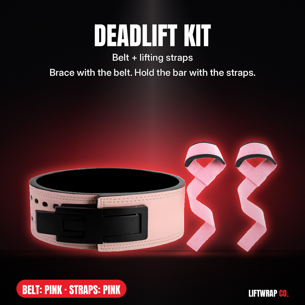 Deadlift Kit – Lever Belt + Lifting Straps