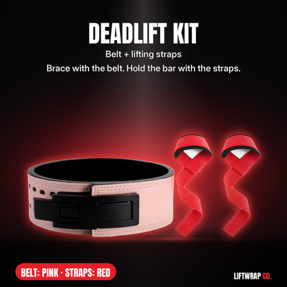 Deadlift Kit – Lever Belt + Lifting Straps