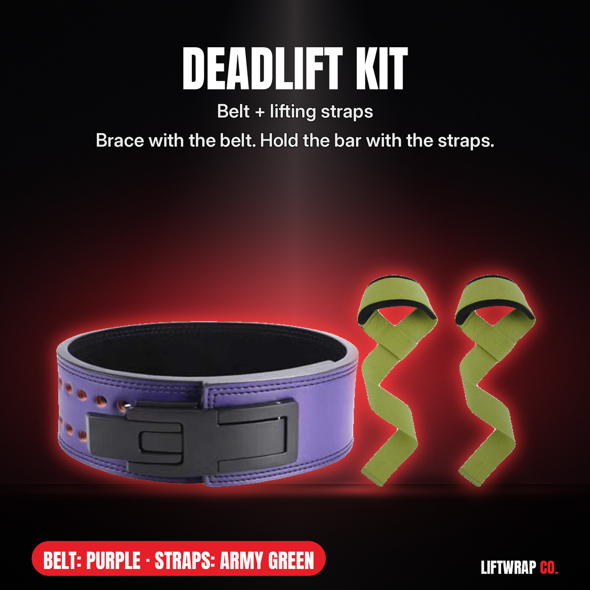Deadlift Kit – Lever Belt + Lifting Straps