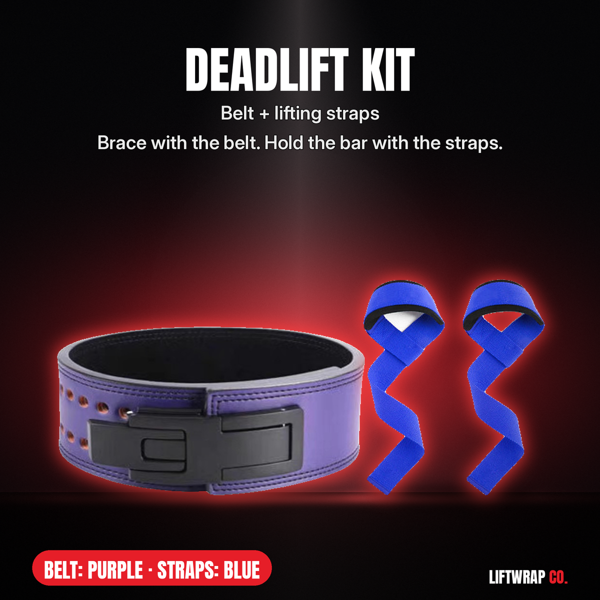 Deadlift Kit – Lever Belt + Lifting Straps