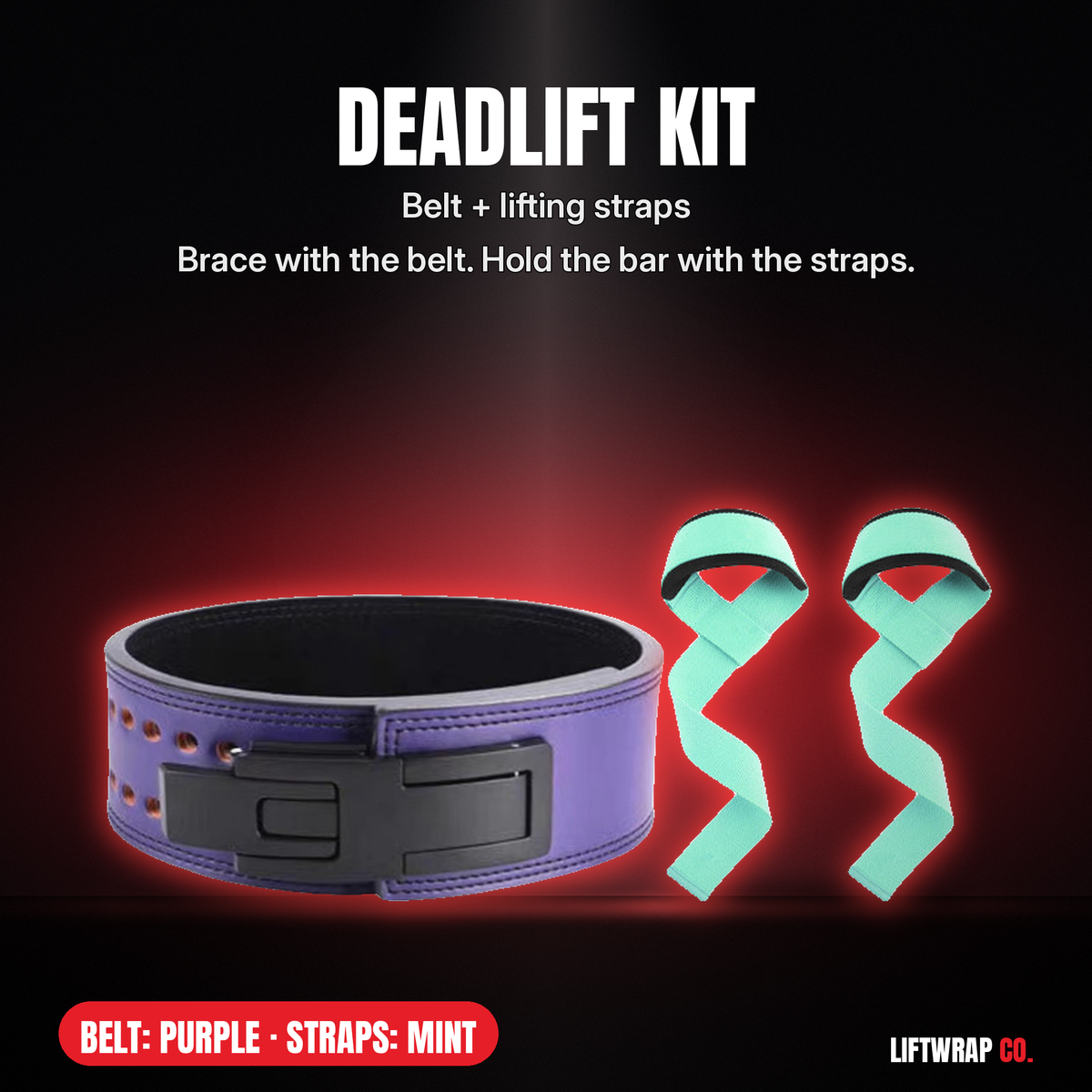Deadlift Kit – Lever Belt + Lifting Straps
