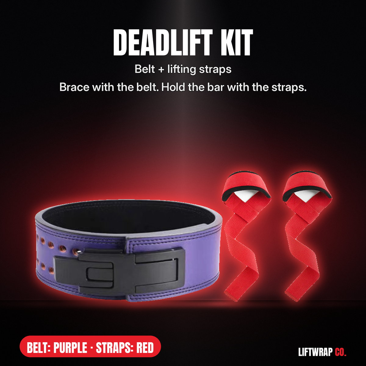 Deadlift Kit – Lever Belt + Lifting Straps