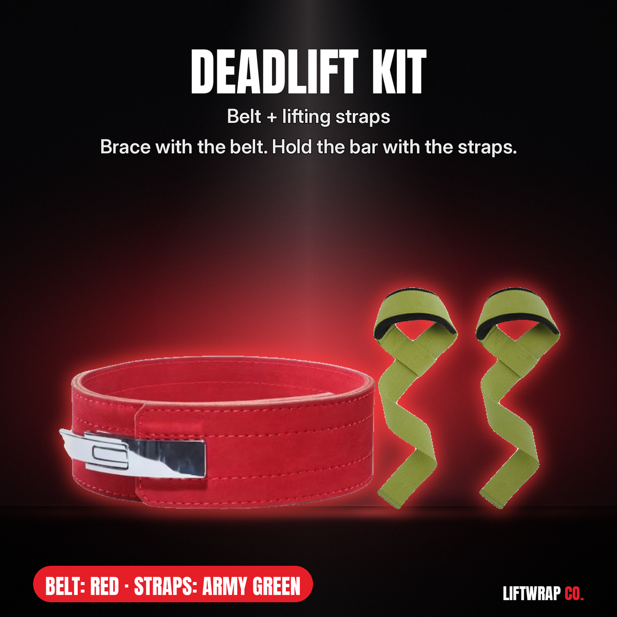 Deadlift Kit – Lever Belt + Lifting Straps