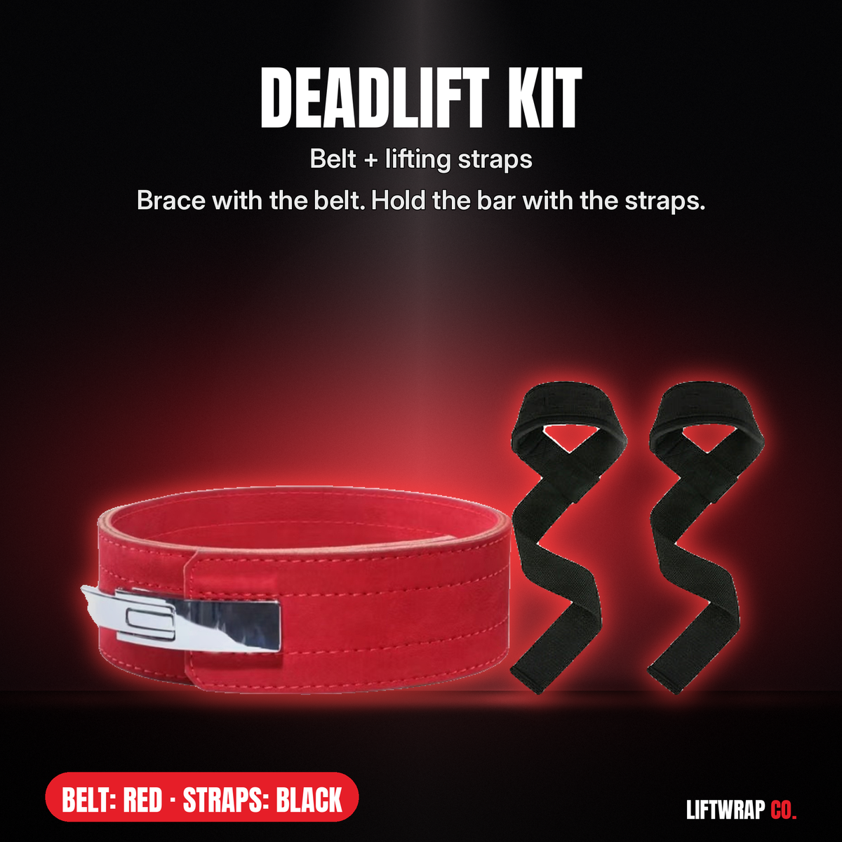 Deadlift Kit – Lever Belt + Lifting Straps