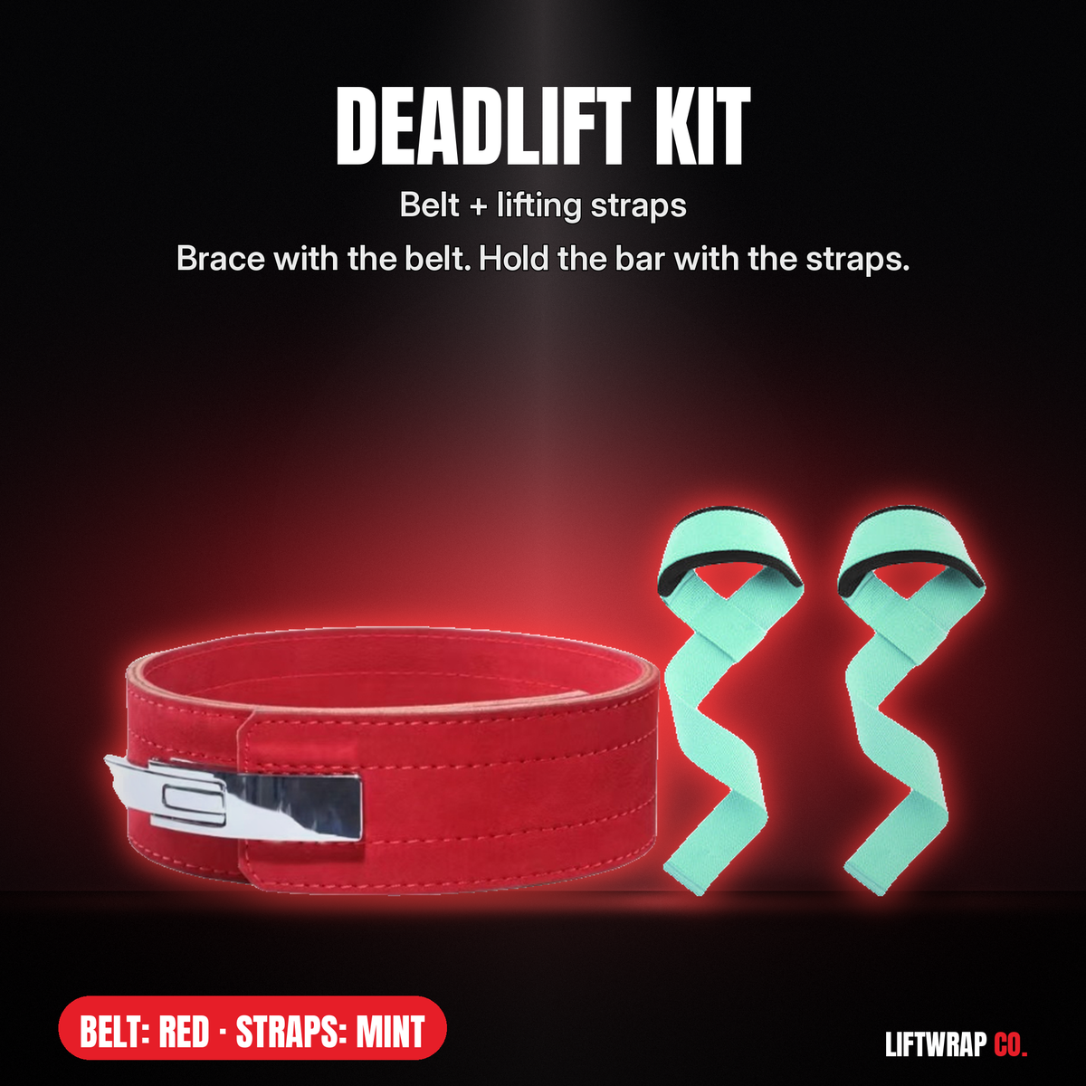 Deadlift Kit – Lever Belt + Lifting Straps