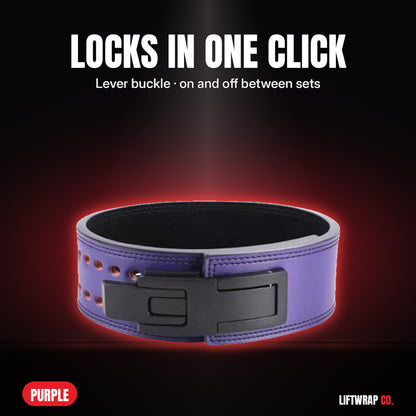 Lever Lifting Belt – Purple by LiftWrap Co