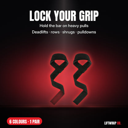 Hard Pull Grip Straps by LiftWrap Co
