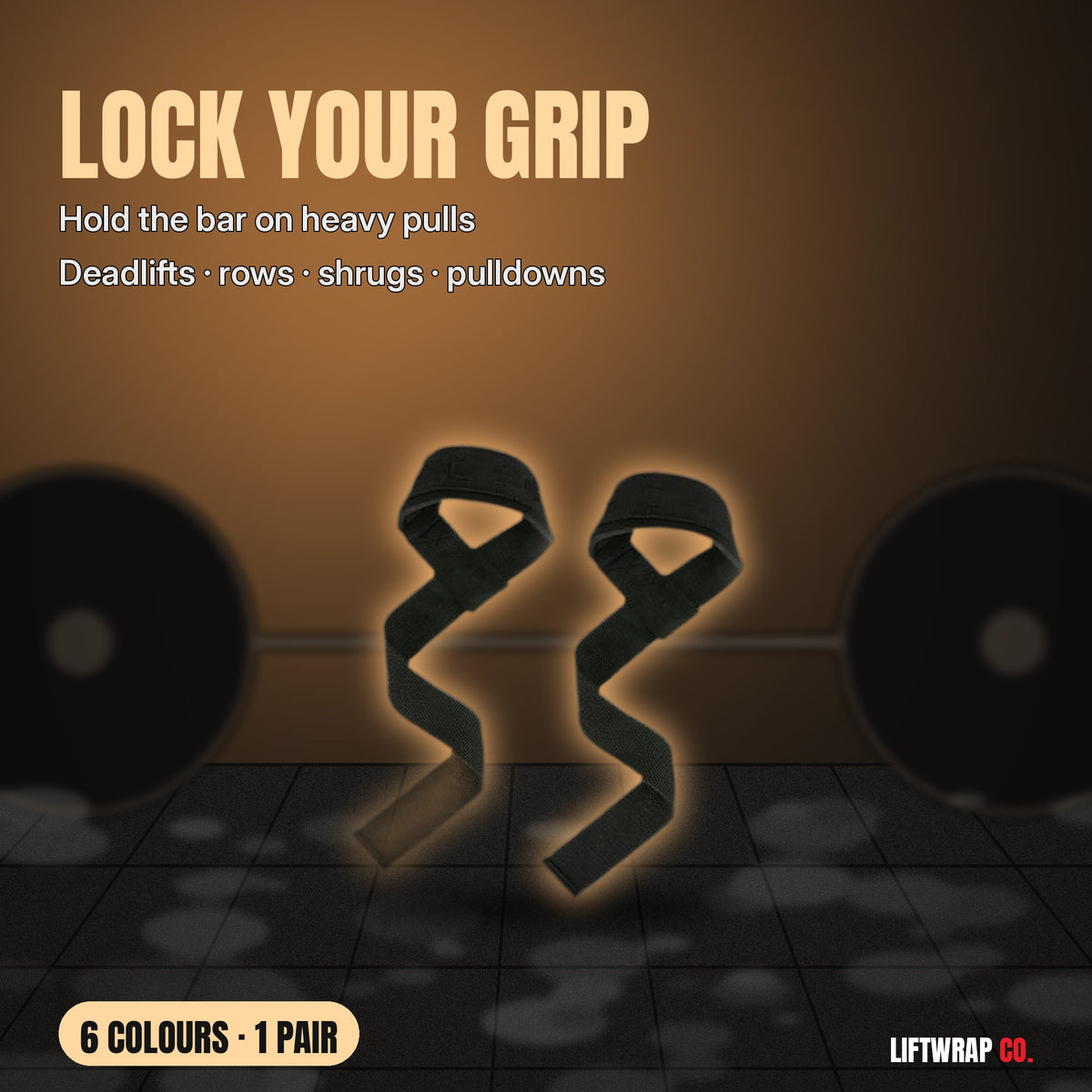 Hard Pull Grip Straps by LiftWrap Co