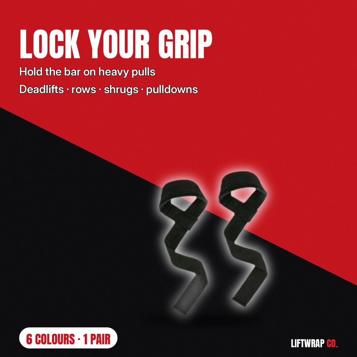 Hard Pull Grip Straps by LiftWrap Co