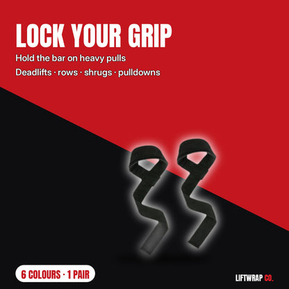 Hard Pull Grip Straps by LiftWrap Co